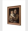 The Vintage Artistry Brown & Beige Antique Women Painting Framed Wall Art