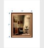 The Vintage Artistry Brown & Beige Interior Of Cottage Framed Wall Painting