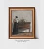 The Vintage Artistry Brown & Black European Portrait Painting Framed Wall Painting