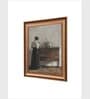 The Vintage Artistry Brown & Black European Portrait Painting Framed Wall Painting