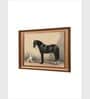 The Vintage Artistry Brown & Black Horse & Dog Antique Painting Wall Art