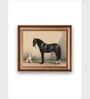 The Vintage Artistry Brown & Black Horse & Dog Antique Painting Wall Art