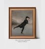 The Vintage Artistry Brown & Black Ice Skating Antique Framed Wall Painting