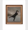 The Vintage Artistry Brown & Black Ice Skating Antique Framed Wall Painting