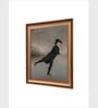 The Vintage Artistry Brown & Black Ice Skating Antique Framed Wall Painting