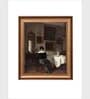 The Vintage Artistry Brown & Black Woman At The Breakfast Table Painting Wall Art