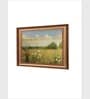 The Vintage Artistry Brown & Blue Flowers Framed Wall Art