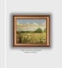 The Vintage Artistry Brown & Blue Flowers Framed Wall Art