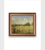 The Vintage Artistry Brown & Blue Flowers Framed Wall Art