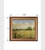 The Vintage Artistry Brown & Blue Flowers Framed Wall Art