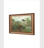 The Vintage Artistry Brown & Green Interior Of Cottage Framed Wall Painting