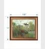 The Vintage Artistry Brown & Green Interior Of Cottage Framed Wall Painting
