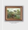 The Vintage Artistry Brown & Green Interior Of Cottage Framed Wall Painting