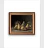 The Vintage Artistry Brown & Green Moody Pear Printed Framed Wall Painting
