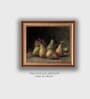 The Vintage Artistry Brown & Green Moody Pear Printed Framed Wall Painting