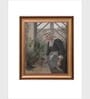 The Vintage Artistry Brown & Green Moody Portrait Wall Painting