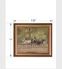 The Vintage Artistry Brown & Green Moody Rustic Art Framed Wall Painting