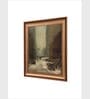 The Vintage Artistry Brown & Green Snow In New York Printed Wall Art