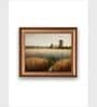 The Vintage Artistry Brown & Greenlandscape Framed Wall Painting