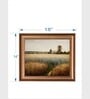 The Vintage Artistry Brown & Greenlandscape Framed Wall Painting