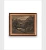 The Vintage Artistry Brown & Grey Printed Antique Scenery Drawing Wall Art