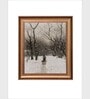 The Vintage Artistry Brown & Grey Printed Landscape Painting Wall Art
