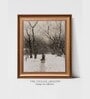 The Vintage Artistry Brown & Grey Printed Landscape Painting Wall Art