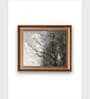 The Vintage Artistry Brown & Off White Trademark Fine Art Tree In Winter Painting Wall Art