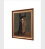 The Vintage Artistry Brown & White Horse Wooden Framed Wall Painting