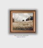 The Vintage Artistry Brown & White Wheat Field Canvas Wood Framed Paining Wall Art