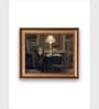 The Vintage Artistry Brown & White Woman Reading Painting Wall Art