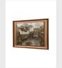 The Vintage Artistry Brown Rustic European Village Wall Art