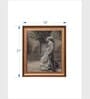 The Vintage Artistry Female Portrait Wooden Framed Wall Painting