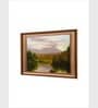 The Vintage Artistry Gold-Toned & Green River Painting Wall Art