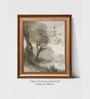 The Vintage Artistry Green & Brown Abstract Printed Landscape Art