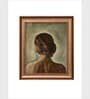 The Vintage Artistry Green & Brown Back Of Women Giclee Wall Art
