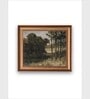 The Vintage Artistry Green & Brown Country Landscape Painting Wall Art