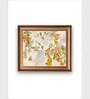 The Vintage Artistry Green & Brown Lemon Oranges Wooden Framed Painting Wall Art