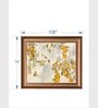 The Vintage Artistry Green & Brown Lemon Oranges Wooden Framed Painting Wall Art