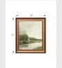 The Vintage Artistry Green Misty Lake Painting Wall Art