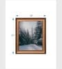 The Vintage Artistry Grey & Gold-Toned Fog In Norwegian Forest Framed Painted Wall Art