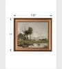 The Vintage Artistry Grey & Green River Landscape Wall Art