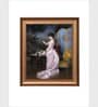 The Vintage Artistry Pink Victorian Woman Printed Painting Wall Art