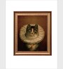 The Vintage Artistry Victorian Cat Wooden Framed Wall Art