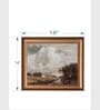The Vintage Artistry White & Brown Paris Cityscape Painting Wall Art