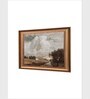 The Vintage Artistry White & Brown Paris Cityscape Painting Wall Art