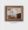 The Vintage Artistry White & Brown Paris Cityscape Painting Wall Art