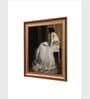 The Vintage Artistry White & Brown Printablewoman Portrait Painting Wall Art