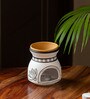 The Warli Tales Hand Painted Terracotta Aroma Diffuser
