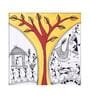 The Warli Tree  White Acrylic & MDF  Painting